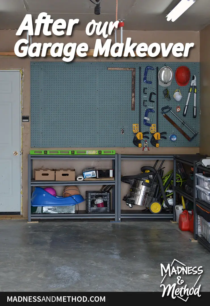 after garage makeover graphic