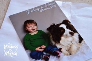 christmas photo of zachary and tootsie