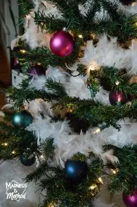 jewel-toned christmas tree ornaments