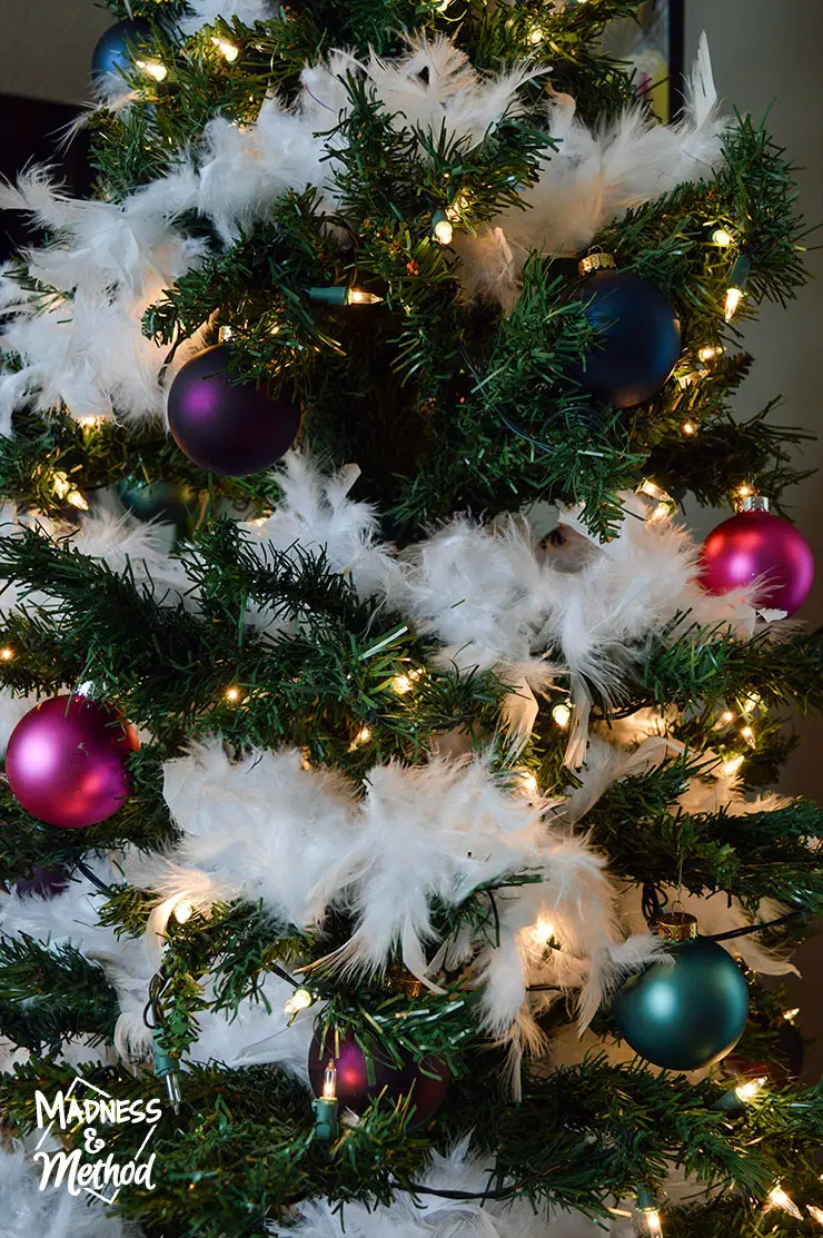 jewel-toned christmas tree ornaments