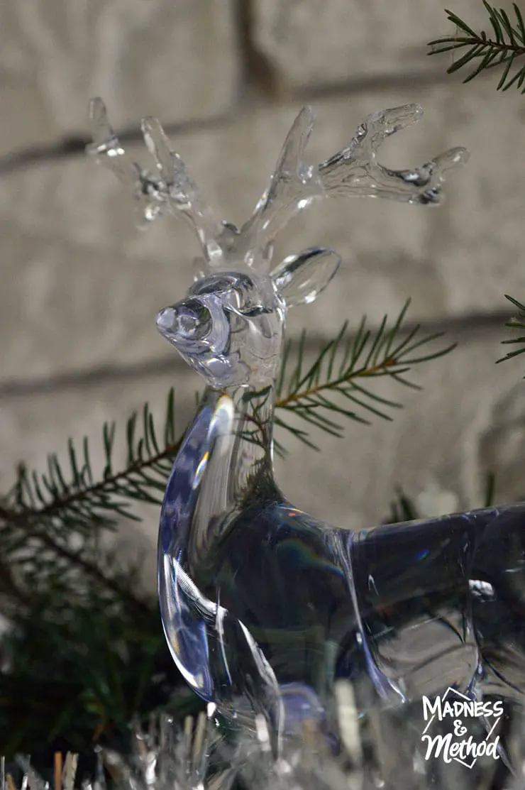 clear reindeer closeup