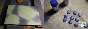 spray painting magnet board