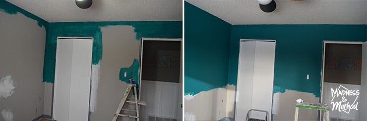 deep teal nursery progress