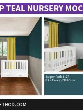 deep teal nursery mockup