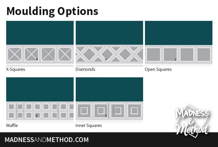 wainscotting pattern ideas