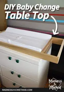 diy baby change table top graphic
