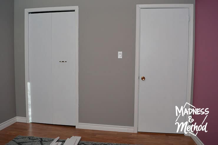 flat doors in bedroom