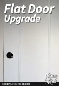 flat door upgrade with panel moulds