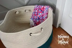 storage basket for dirty laundry
