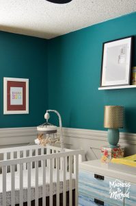 crib area in nursery