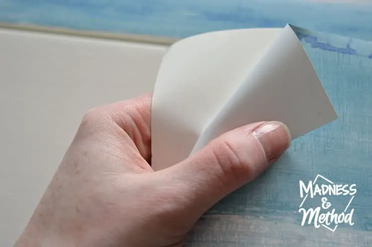 peeling back removable wallpaper