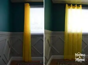 installing the right height curtains