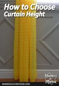 choosing the right height curtains graphic