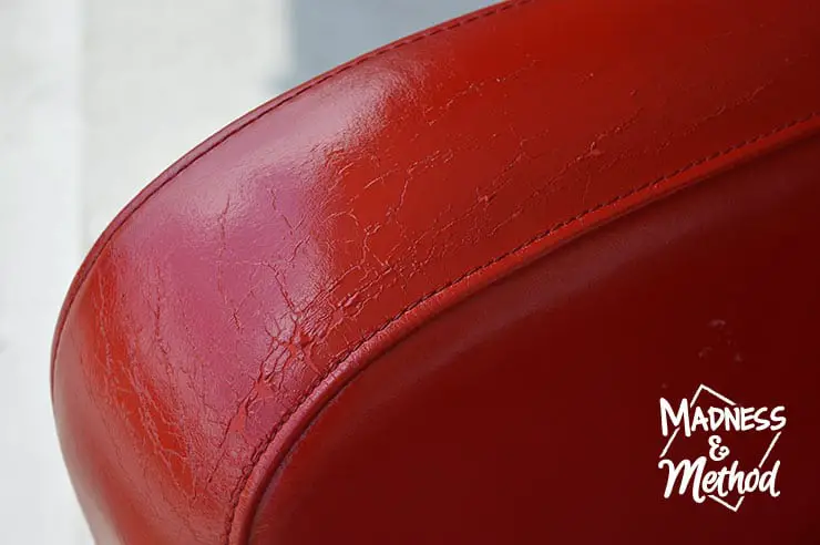 Red Leather Chair Repair Madness Method, Worn Leather Chair Repair