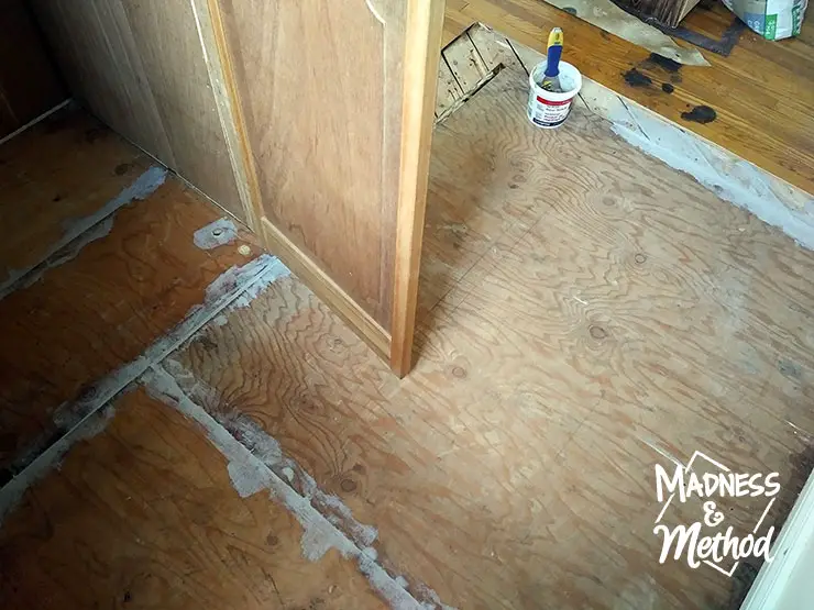 patching subfloor before tiling