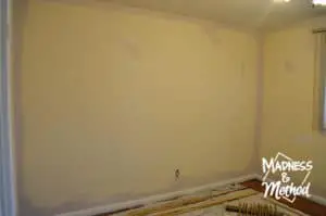 edging the wall paint