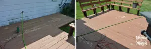 sanding deck boards