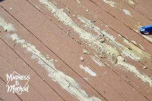 repairing damaged deck boards