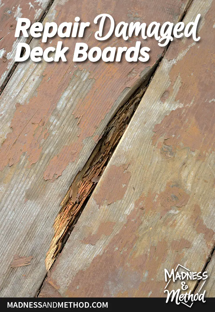 repair damaged deck boards graphic
