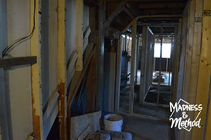 storage staircase in basement apartment