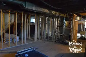 basement apartment entryway