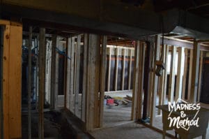 basement kitchen hallway