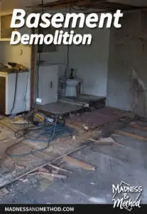 rental basement demolition graphic