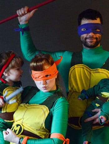 tmnt family halloween costume photo