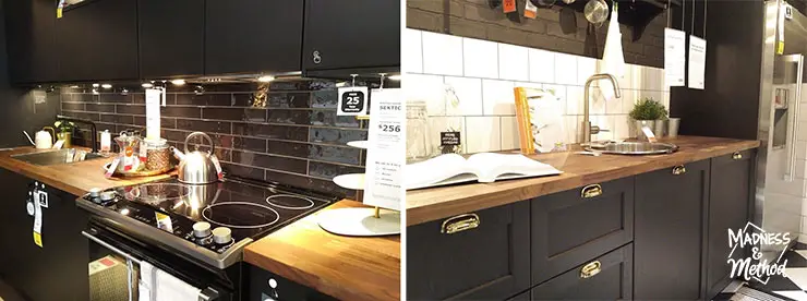 dark ikea kitchens