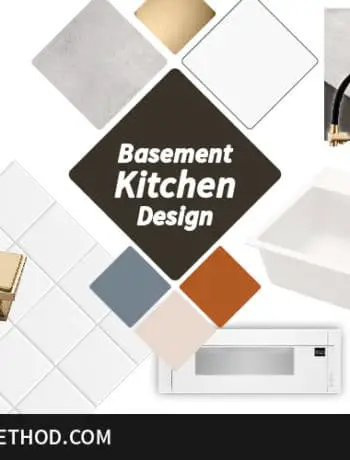 basement kitchen design graphic