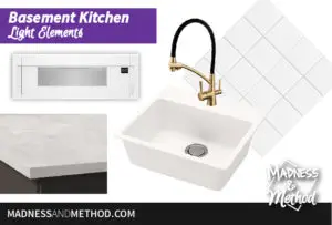 basement kitchen design elements