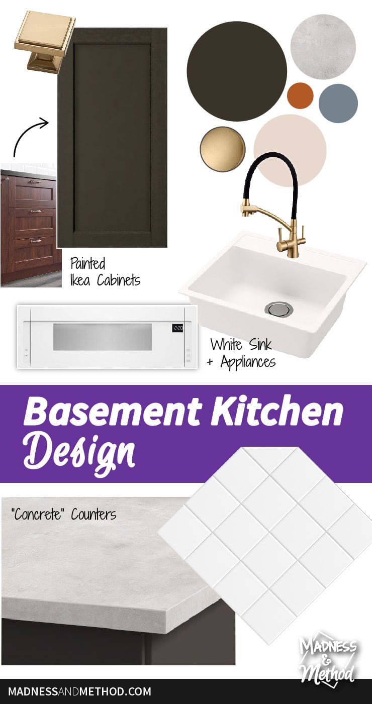 basement kitchen design pinterest graphic