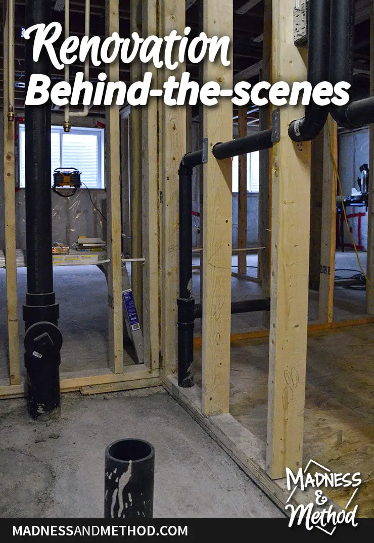 basement kitchen renovation behind the scenes