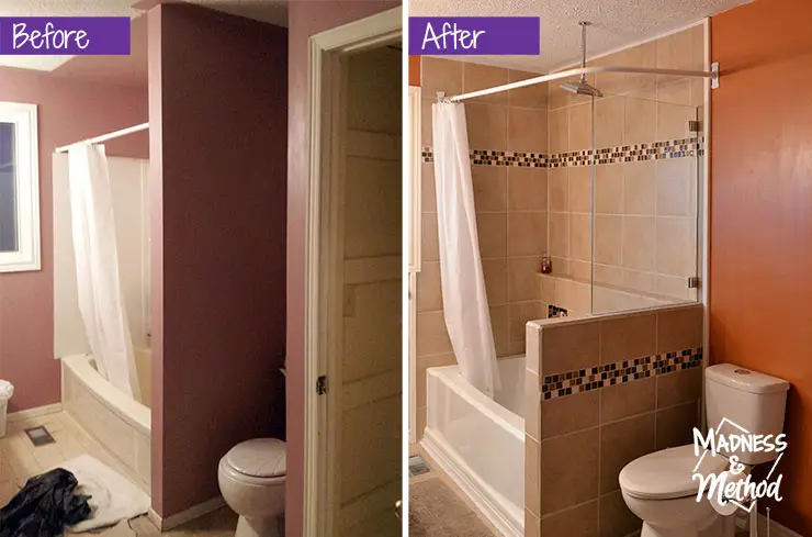 bathroom before after