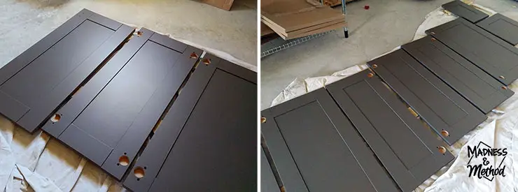 painting ikea cabinet doors