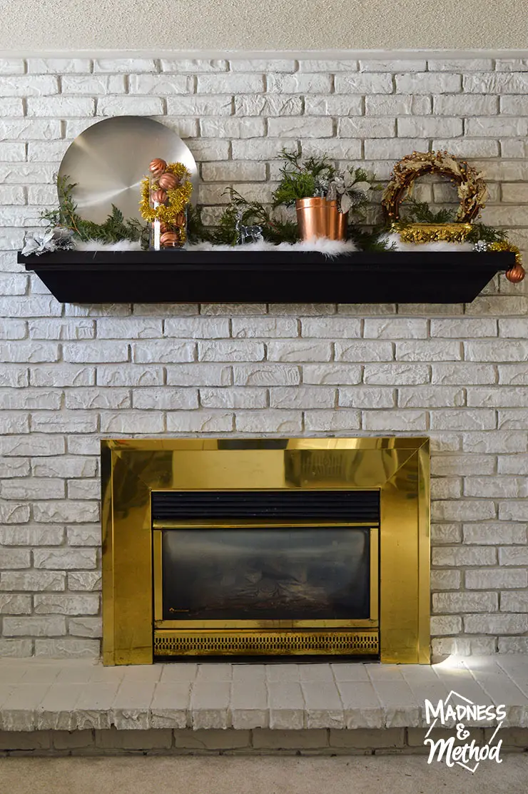 mixed metal mantel