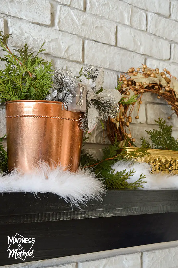 mixed metal christmas decor