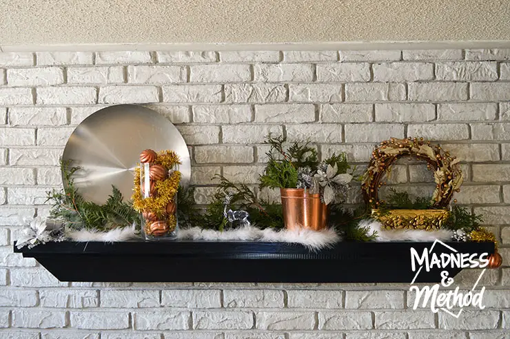 mixed metal mantel