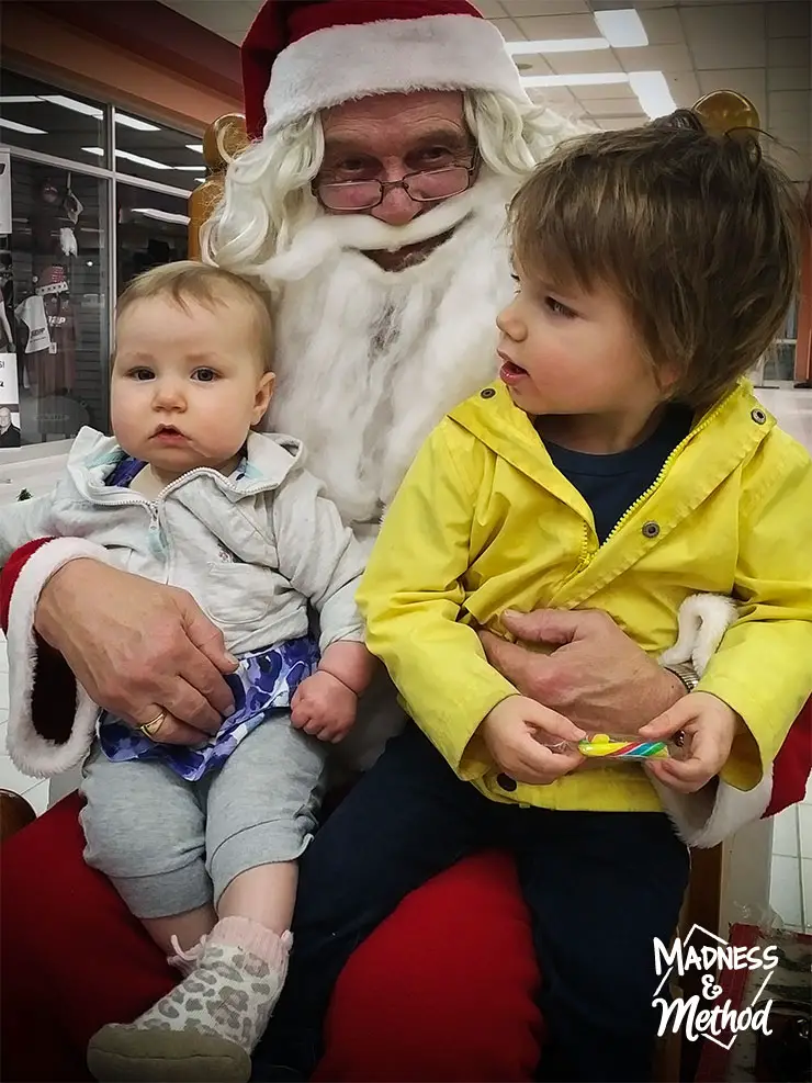 kids with santa