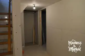 shared basement hallway