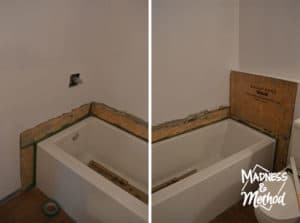 installing kerdi band in bathtub