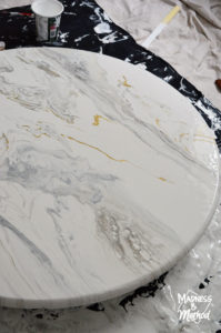 paint pour marble dining table