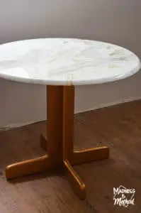 marble brass table diy