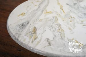 faux marble paint pour