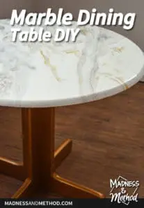 marble dining table diy project