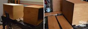 staining maple nightstands