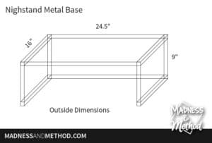 nightstand base drawing