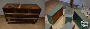 painting dresser drawers