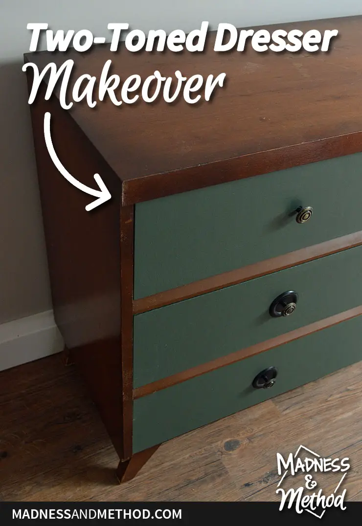 two toned dresser