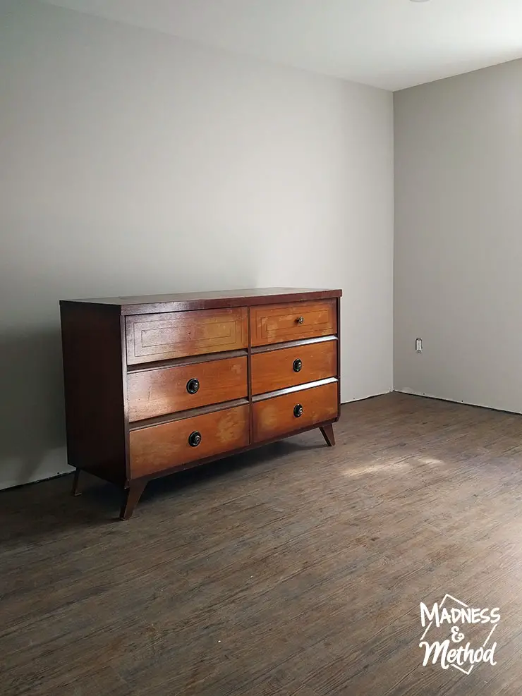 basement bedroom dresser